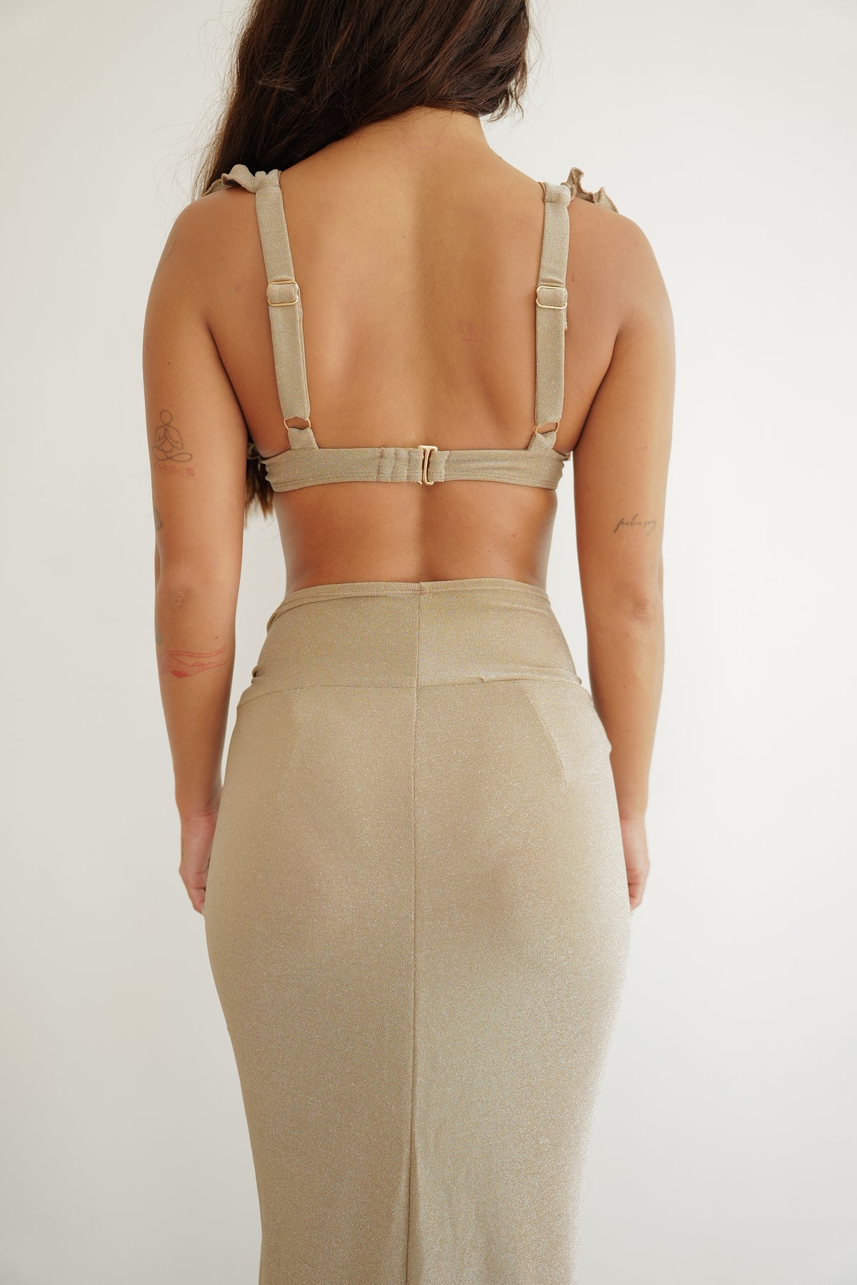 Jupe Jumeirah - Lurex scintillant | KARUNINA GOLD