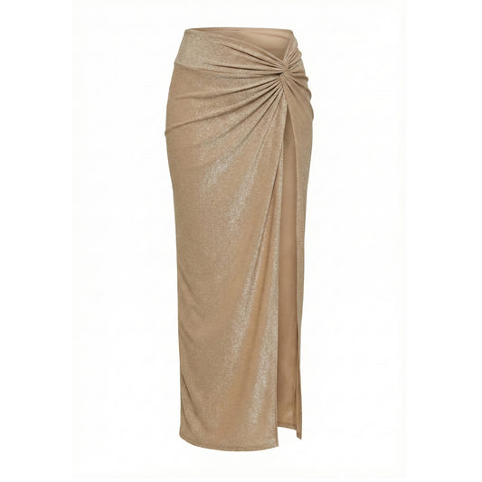 Jumeirah Skirt - Gold Lurex